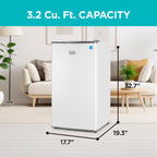BLACK+DECKER 2.5 Cu. Ft. Compact Refrigerator, BCRK25V, Stainless Look