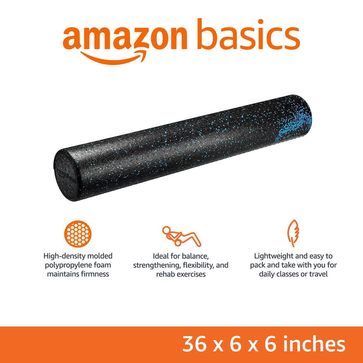 Amazon Basics High-Density Round Foam Roller