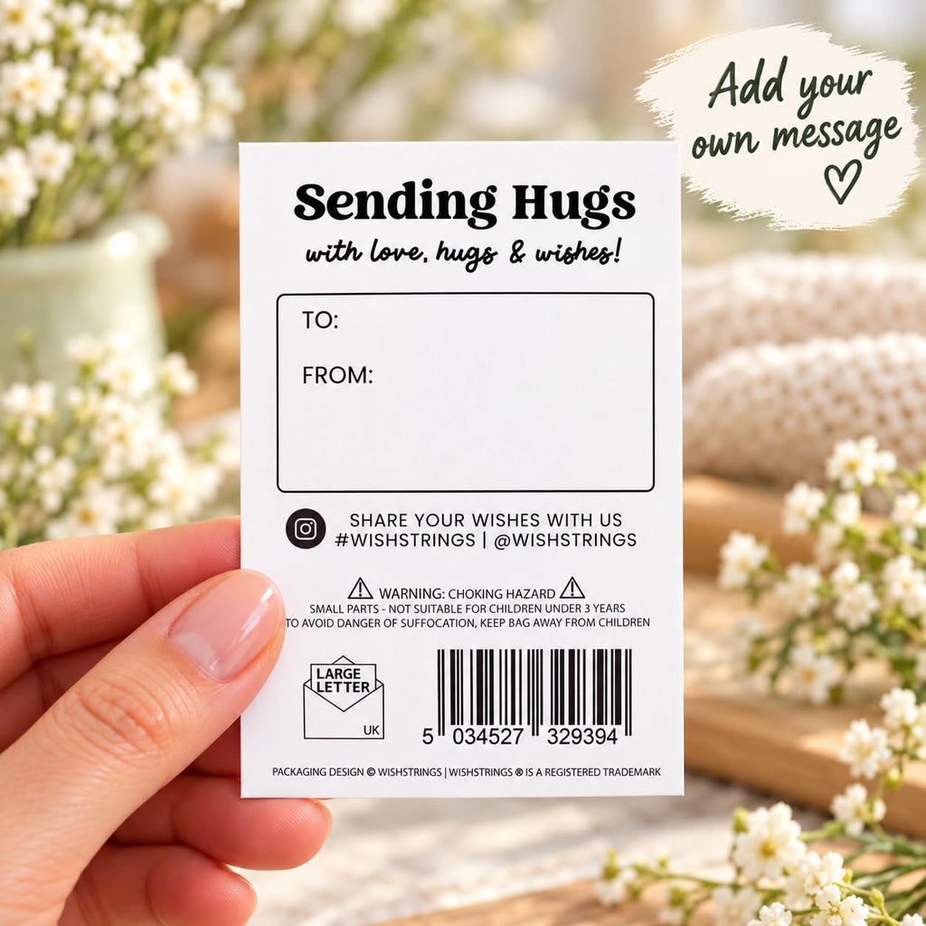 WishStrings Pocket Hug, Little Hug Gifts, Thinking of You Card