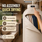 Portable Clothes Dryer - 700w Compact Dryer for Travel, Apartment