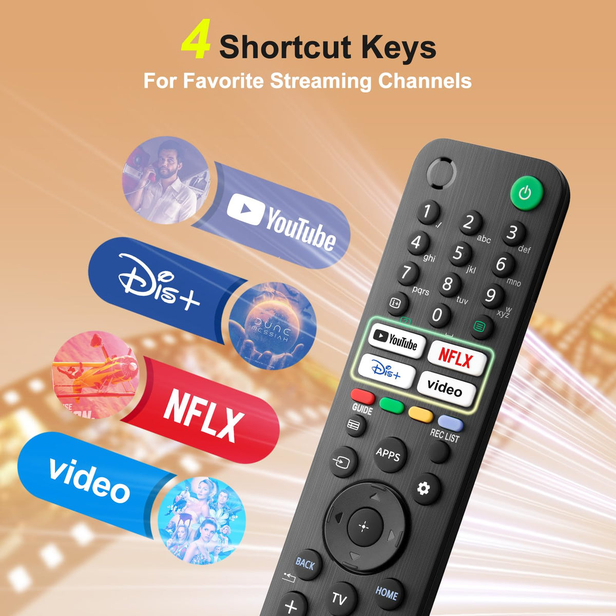 Universal Replacement for LG Smart TV Remote