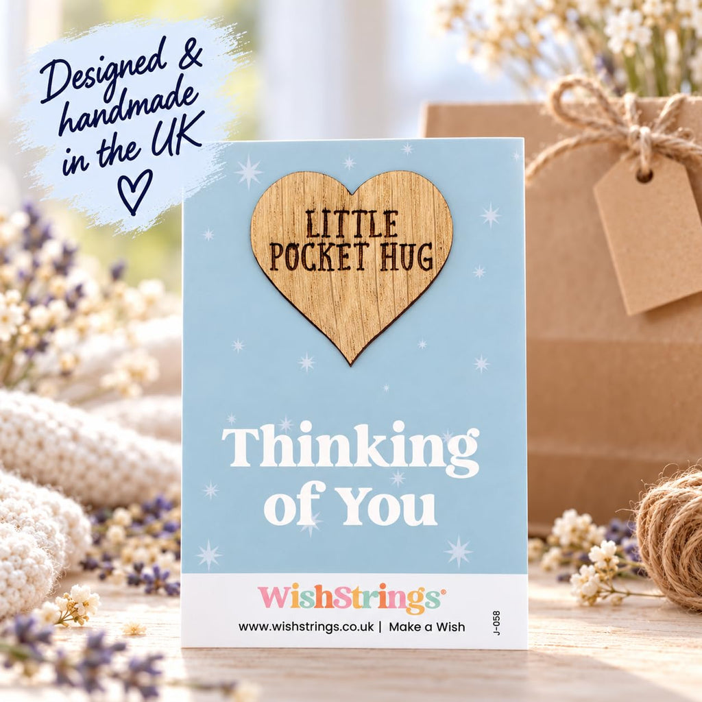 WishStrings Pocket Hug, Little Hug Gifts, Thinking of You Card