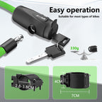 SPGOOD Bike Lock with 2 Keys, 12 mm Steel Cable Lock, 120 cm Length