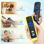 for Roku-Remote-Cover,Glow in The Dark Silicone Protective Case