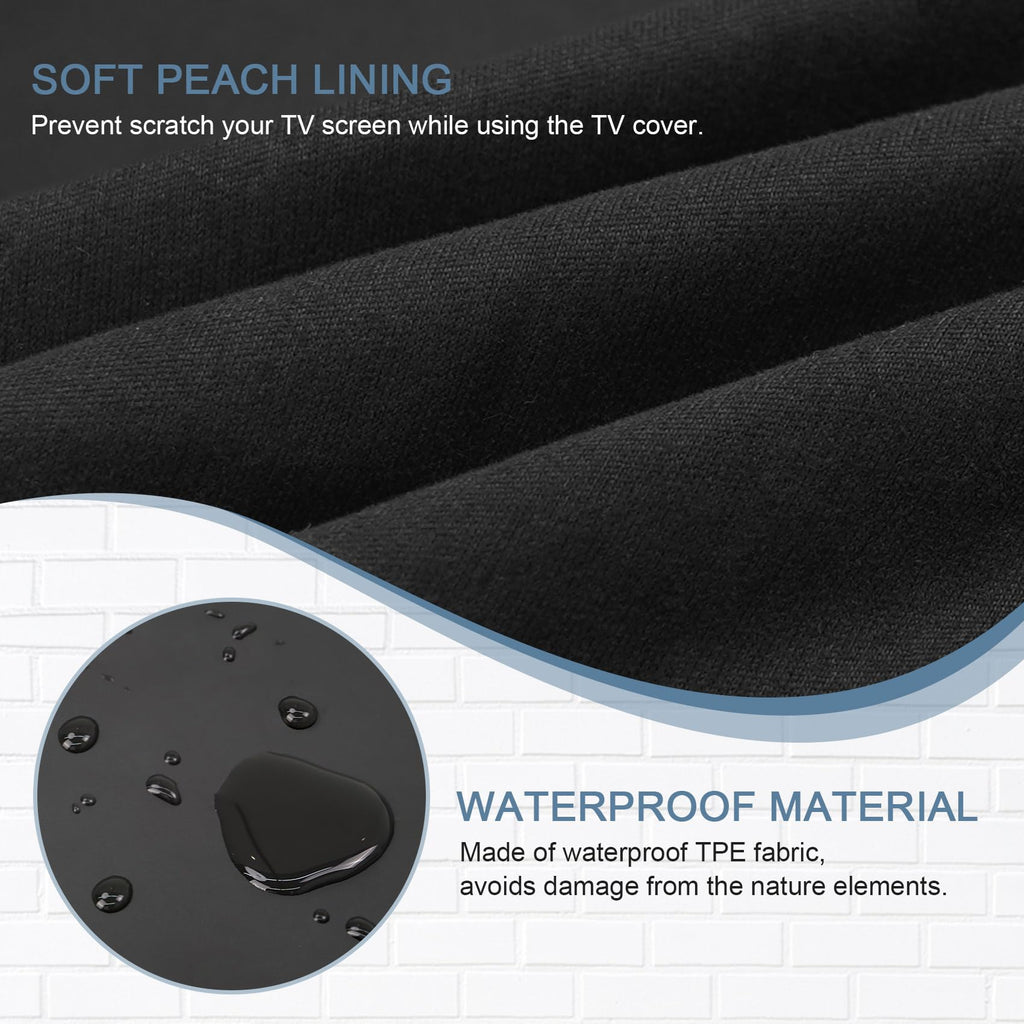 ULTCOVER Waterproof Outdoor TV Cover 55-59 inch, Black