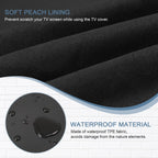 ULTCOVER Waterproof Outdoor TV Cover 55-59 inch, Black