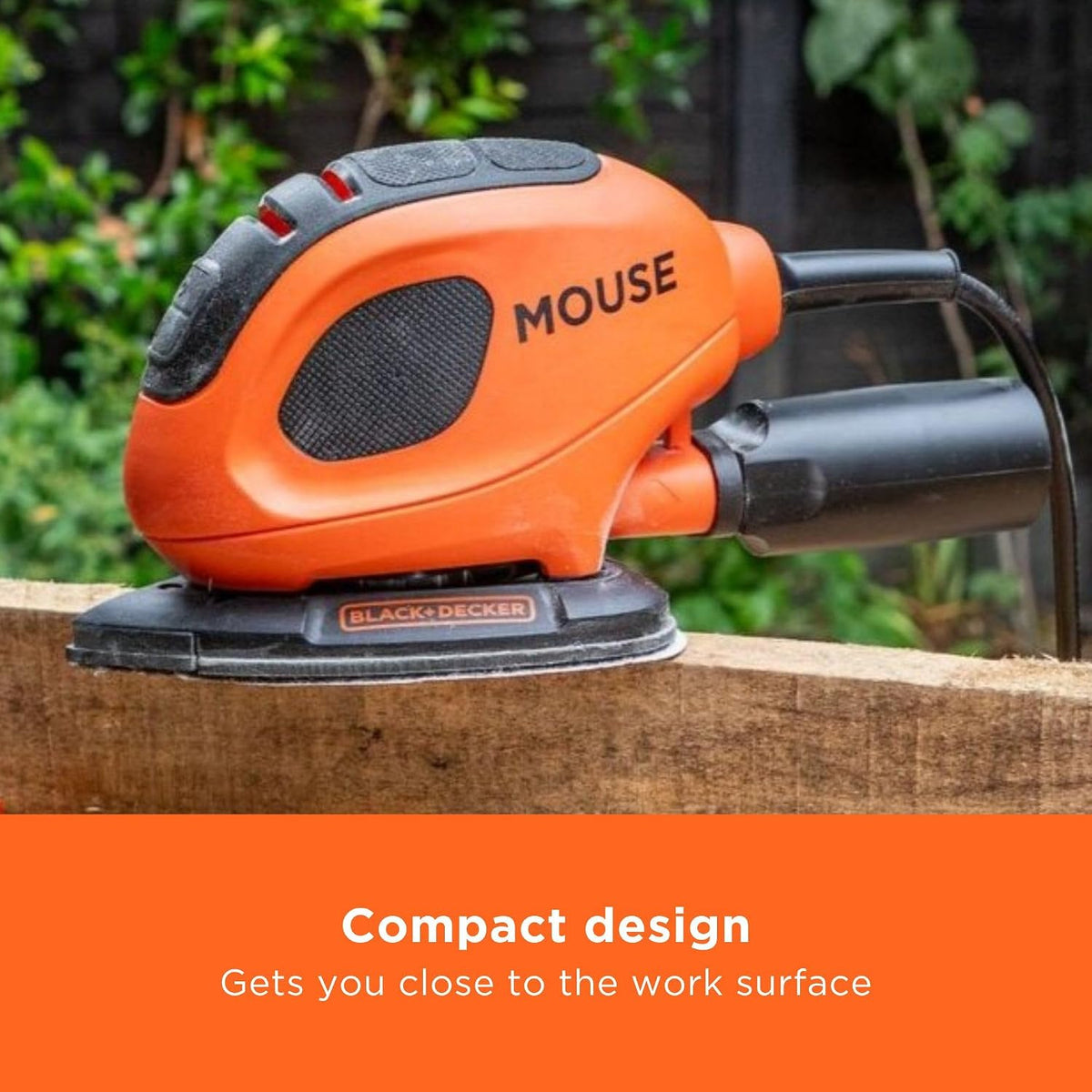 BLACK+DECKER Mouse 55W Detail Sander, BEW230-GB