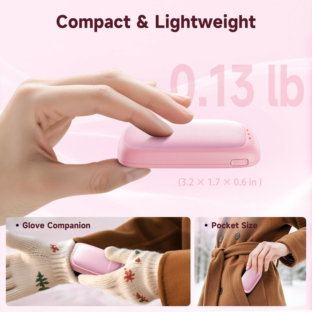 Electric Hand Warmers Rechargeable, 2 Pack Magnetic Design