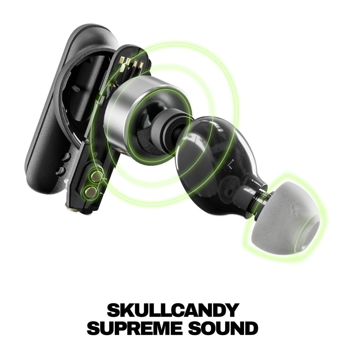 Skullcandy Smokin’ Buds Wireless Noise Isolating Earbuds - Preppy Sage