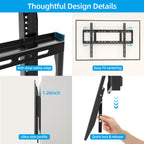 HOME VISION Heavy Duty Tilt TV Wall Mount for 32-86 Inch Flat/Curved Screen