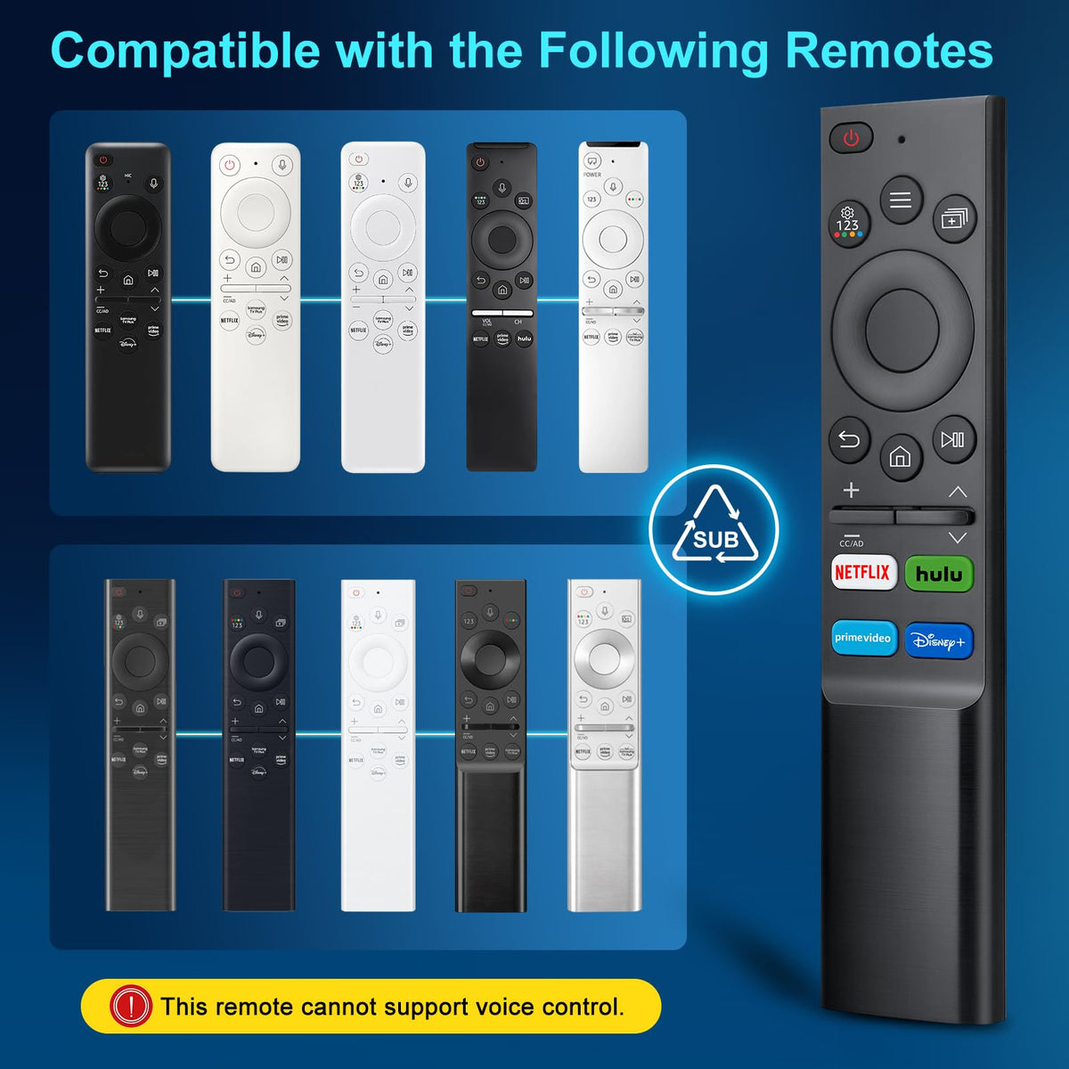 Only for TCL Google TV Remote Control Replacement, Responsive, No Setup