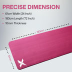 XN8 Sports Yoga Mat 10mm & 15mm Thick NBR Exercise Mat with Carry Strap