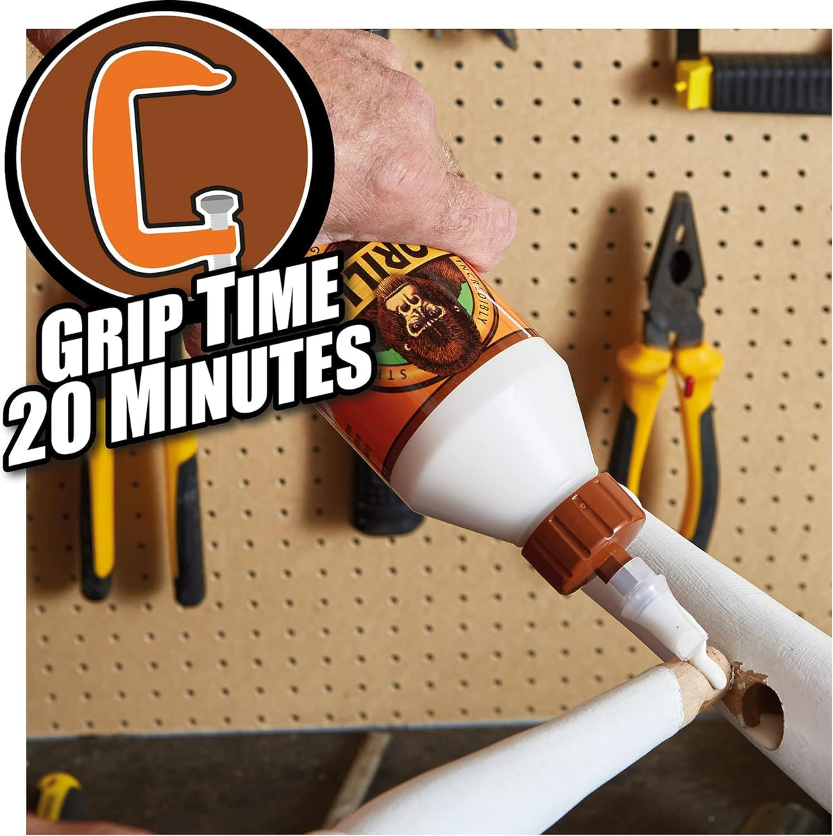 Gorilla 5044361 Wood Glue 1L (4 Pack)