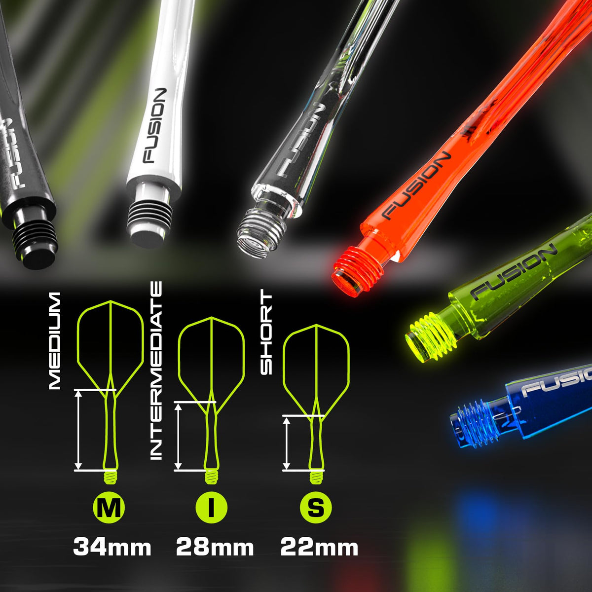 WINMAU | Fusion Integrated Dart Flights & Dart Stems | No.2
