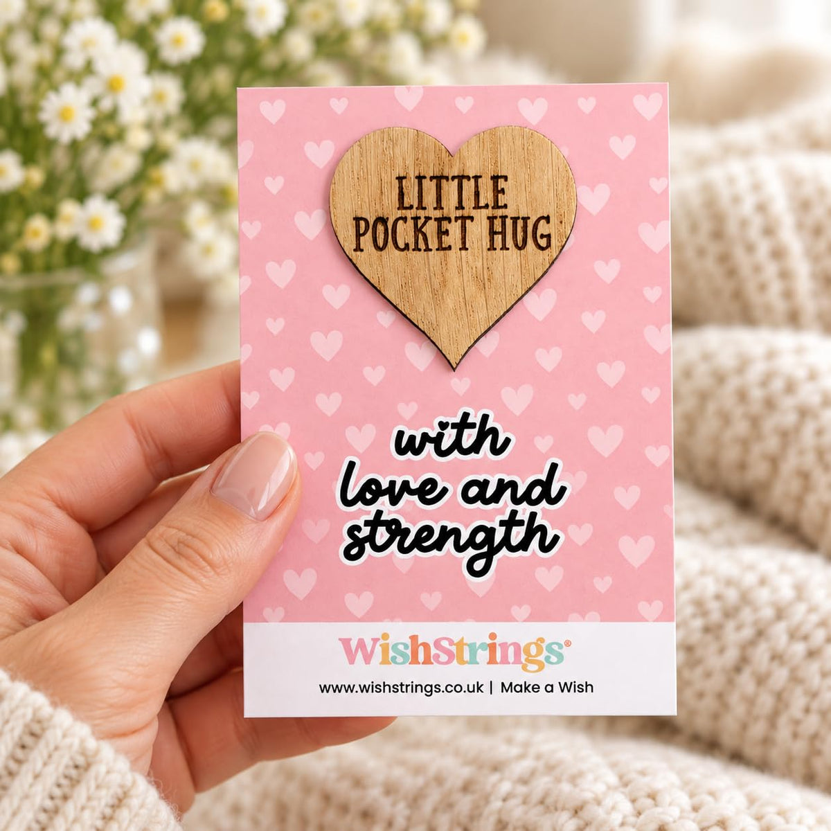 WishStrings Pocket Hug, Little Hug Gifts, Thinking of You Card