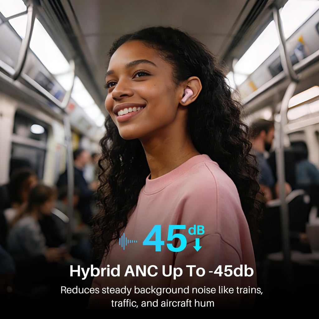 TOZO Hybrid Active Noise Cancelling in Ear Wireless Earbuds, 68H Playtime