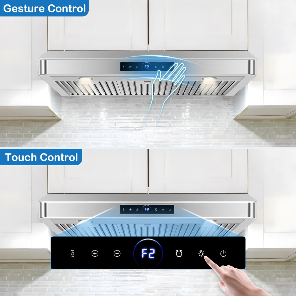 42 inch Range Hood Under Cabinet 1200 CFM Stainless Steel Stove Vent Hoods