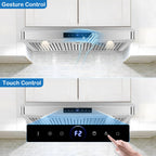 42 inch Range Hood Under Cabinet 1200 CFM Stainless Steel Stove Vent Hoods