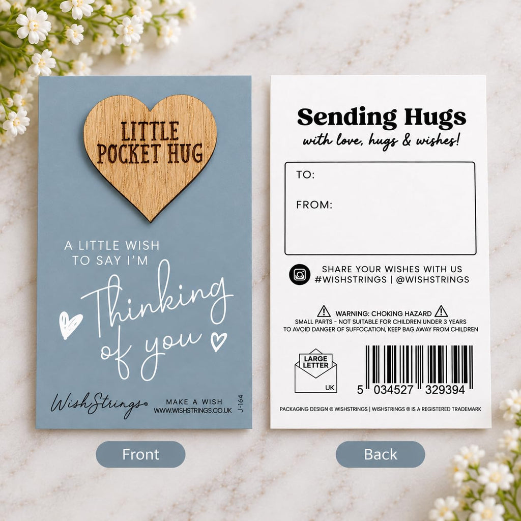 WishStrings Pocket Hug, Little Hug Gifts, Thinking of You Card