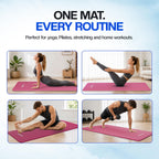 Bionix Yoga Mat For Women Men, Thick Pilates Exercise Mat, Home Gym Fitness