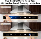 Wall Mount Range Hood 30 inch, 900 CFM Stainless Steel Kitchen Hood