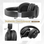 KVIDIO Bluetooth Headphones Wireless Over Ear Headsets 65H Playtime