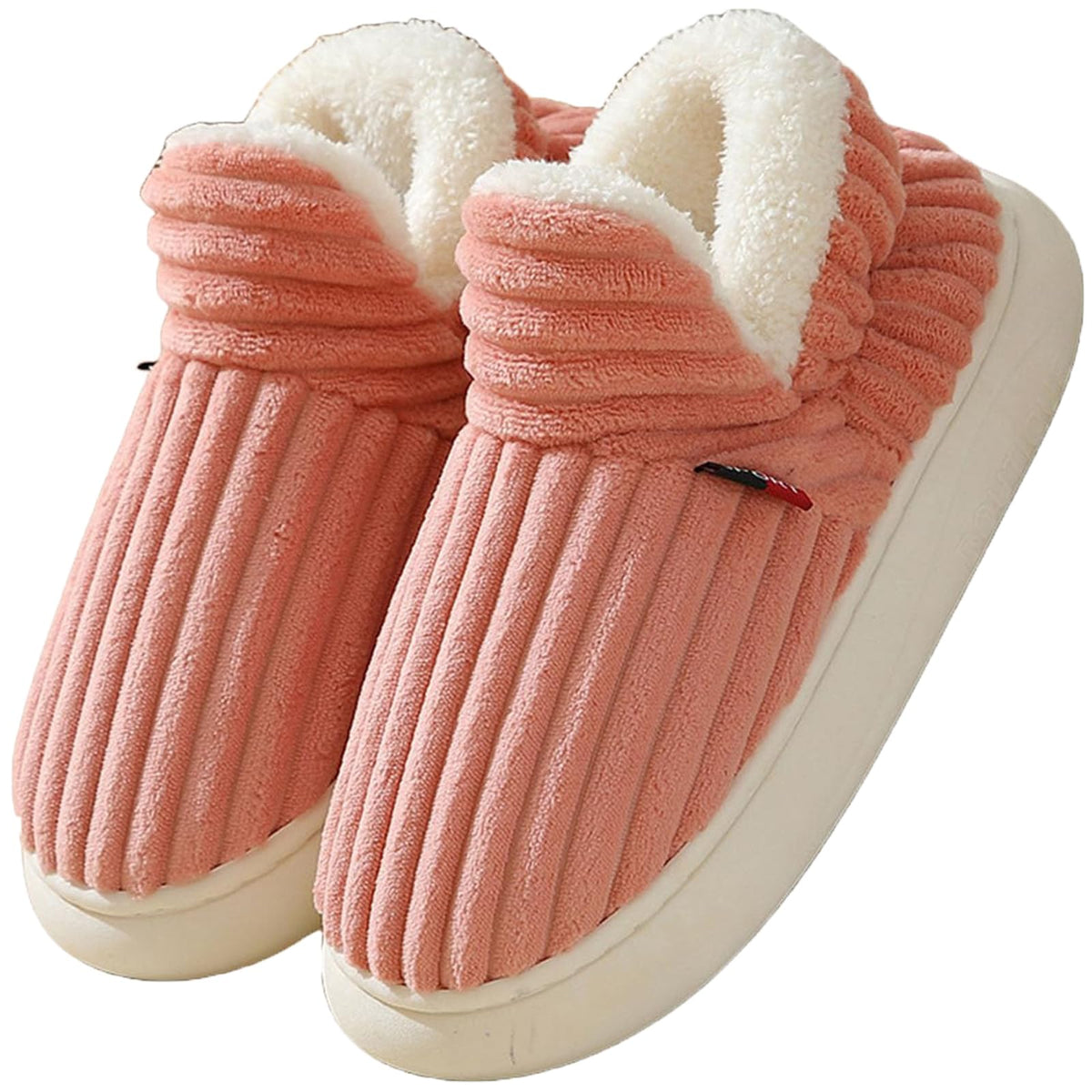 Misolin Slippers Women Clouds Bootie Corduroy Memory Foam Warm House Shoes