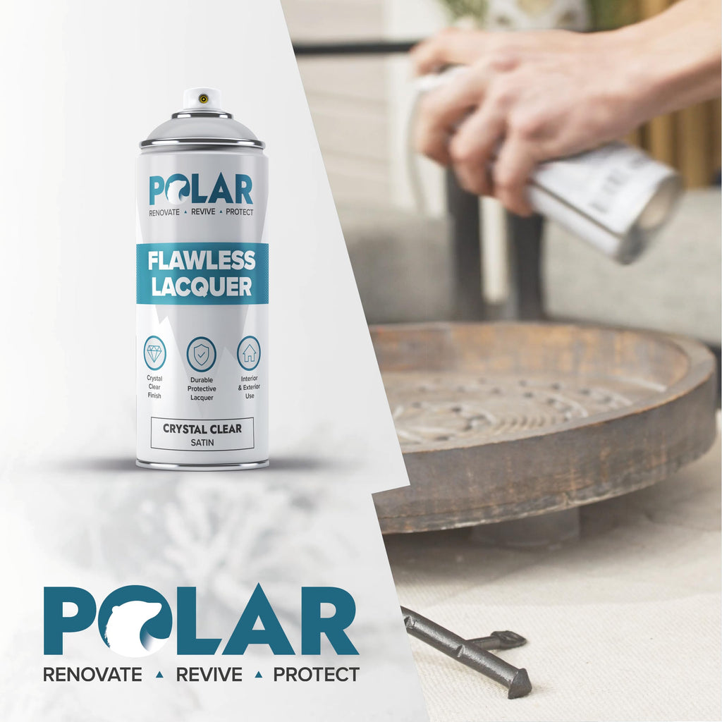 Polar Flawless Lacquer Spray - Clear Coat Spray Paint - Matt - 2x400ml