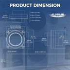 ALORAIR Magnetic Dryer Vent Connector Kit, 4-Inch Quick Connect, DV180