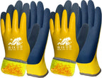 Winter Work Gloves Thermal Fleece Liner Waterproof Coating Superior Grip for Cold Weather Car Washing Gardening Fishing Multipurpose