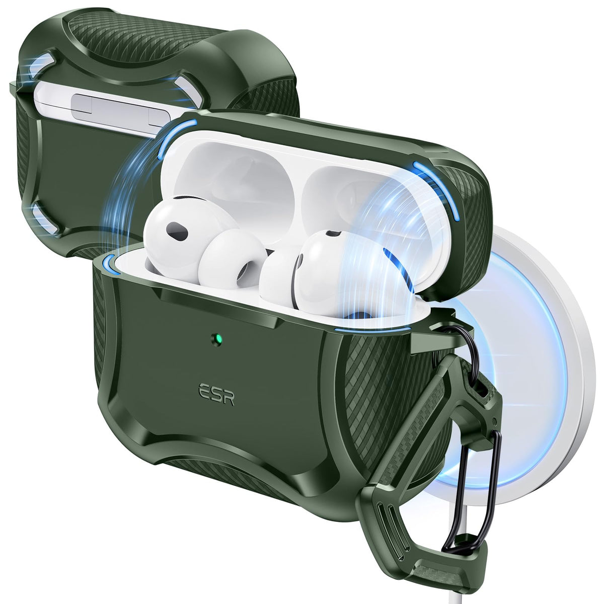 ESR for AirPods Pro 2 Case, Compatible with MagSafe, Navy Blue