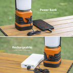 LE Camping Light Rechargeable, 1000lm Camping Lantern, Warm & Cool Light