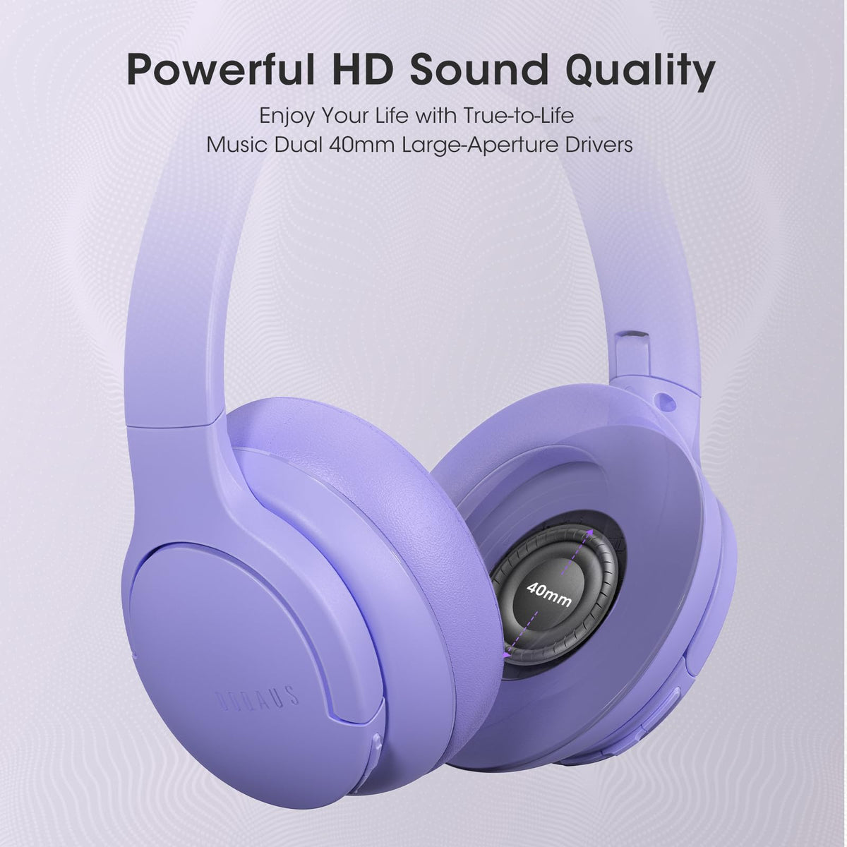 DOQAUS Bluetooth Headphones Over Ear, Headphones Wireless with 90H Playtime