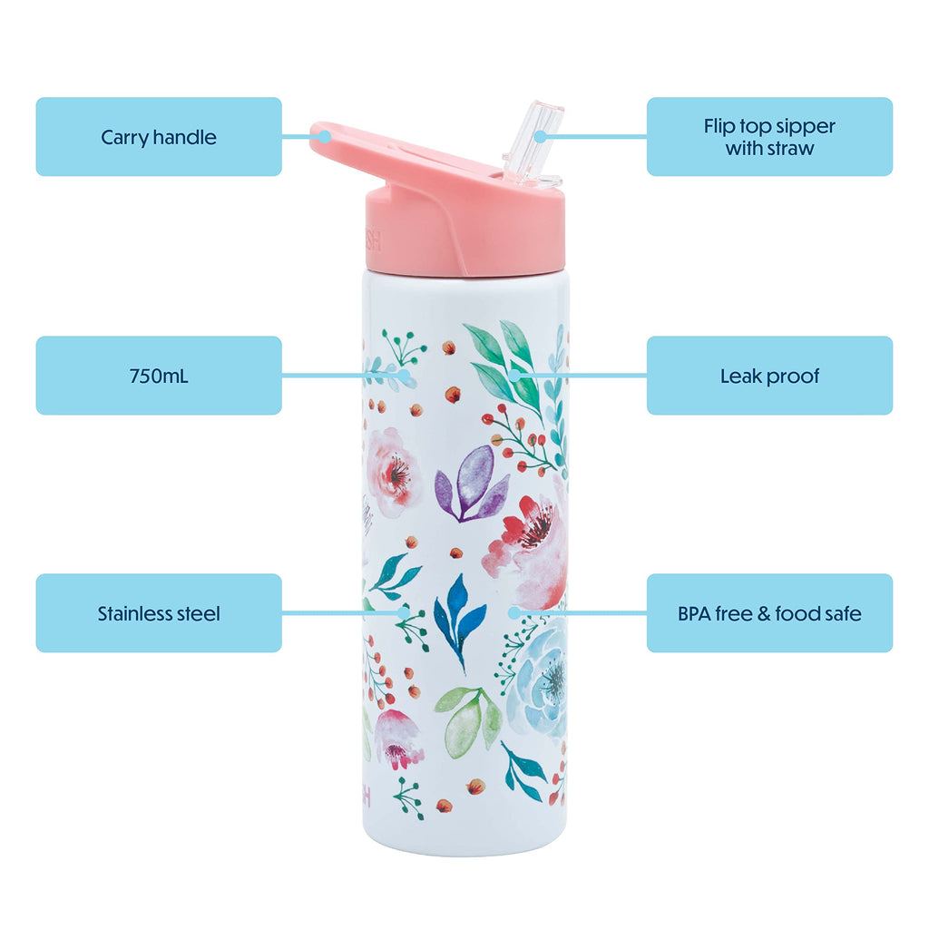 Smash Stainless Steel Water Bottle 750ml - Black