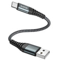 ZKAPOR Short USB C Cable 30CM, Type C Charger Cable 3A Fast Charging USB C