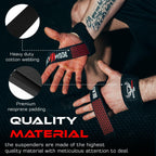 BEAST RAGE Weight Lifting Straps Fitness Padded Cotton Wrist Support Gel Advanced Grips Dumbbell Bar Wraps Heavy Duty Gym Bodybuilding Straps Power Deadlift Barbells Non Slip Exercise
