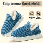Misolin Slippers Women Clouds Bootie Corduroy Memory Foam Warm House Shoes