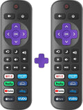 2 Pack Replacement Remote Control Only for Roku TV, Compatible for TCL Roku/Hisense Roku/Onn Roku/Sharp Roku/Philips Roku/Element Roku/Westinghouse Roku TVs (Not for Roku Stick, Box or Speaker)