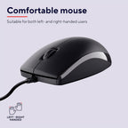 Trust Taro Wired Keyboard and Mouse Set QWERTY UK Layout, Black