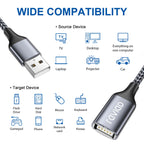 RAVIAD USB Splitter 3 Port, 1 Male to 3 Female USB 2.0 Extension Cable 1M