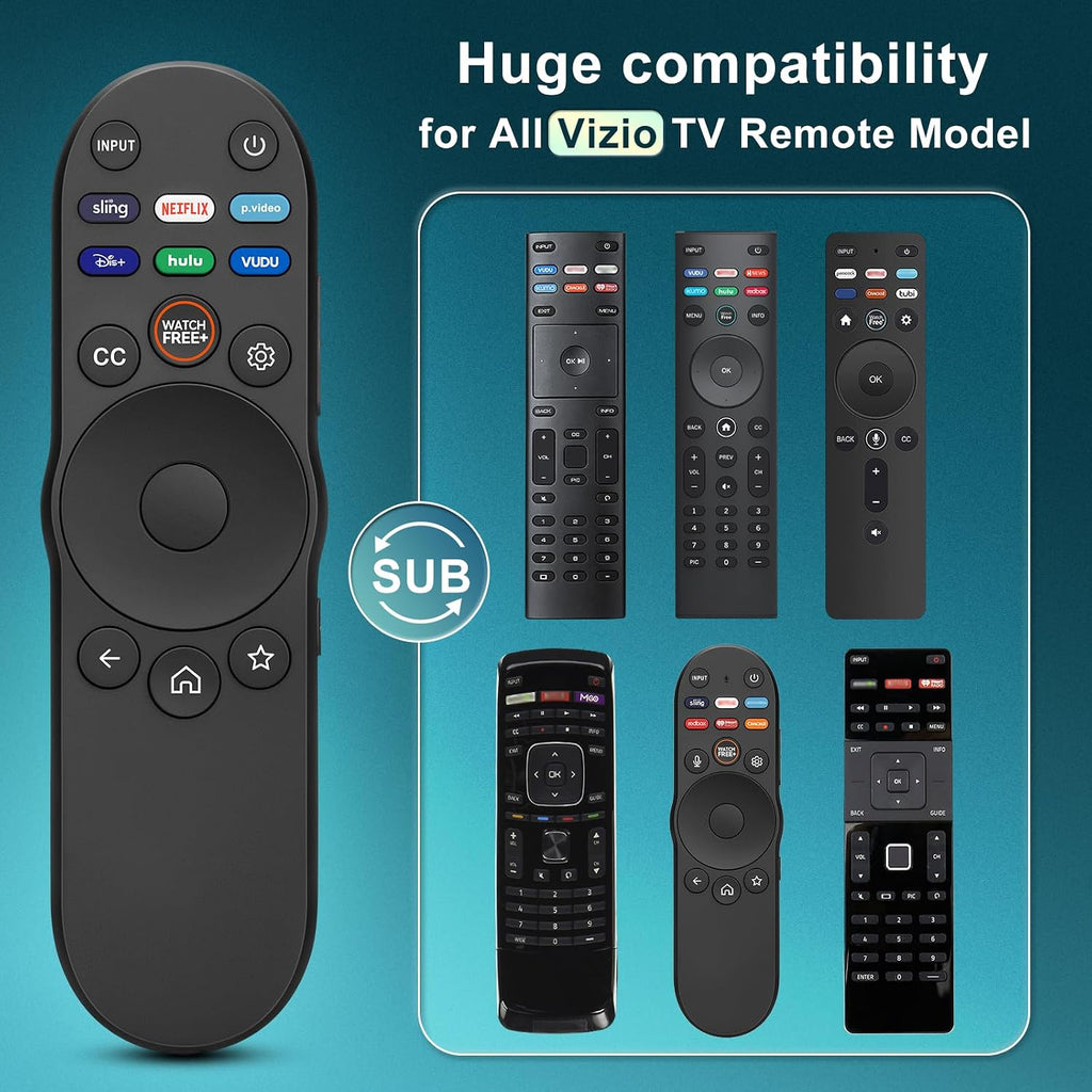Universal Remote Control for Vizio Smart TV XRT270 XRT260 XRT140 XRT136 FHD 4K QLED UHD Smartcast Quantum Pro D/E/PX/P/M/V Series TV Remotes Replacement