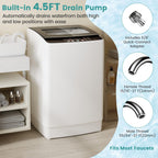 Auertech Portable Washer and Dryer Combo Set, 2.8 CU. FT. Portable Clothes Dryers with Boot Dryer, 28 lbs Fully Automatic Washing Machine, Compact Washer and Dryer for Apartment, RV, Dorm