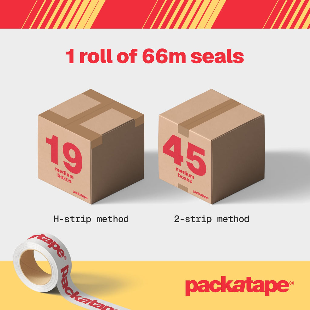 Packatape - 3 Rolls Per Pack 48MM x 66M Brown Packaging Tape for Parcels and Boxes. This 3 rolls pack of Heavy Duty Brown Packing Tape Provides a Strong, Secure and Sticky Seal for your Boxes