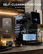 Silonn Countertop Nugget Ice Maker, Self-Dispensing Ice Machine with Auto Drop Ice, Self-Cleaning, 40 lbs/24H Soft Chewable Ice for Home, Kitchen and Parties