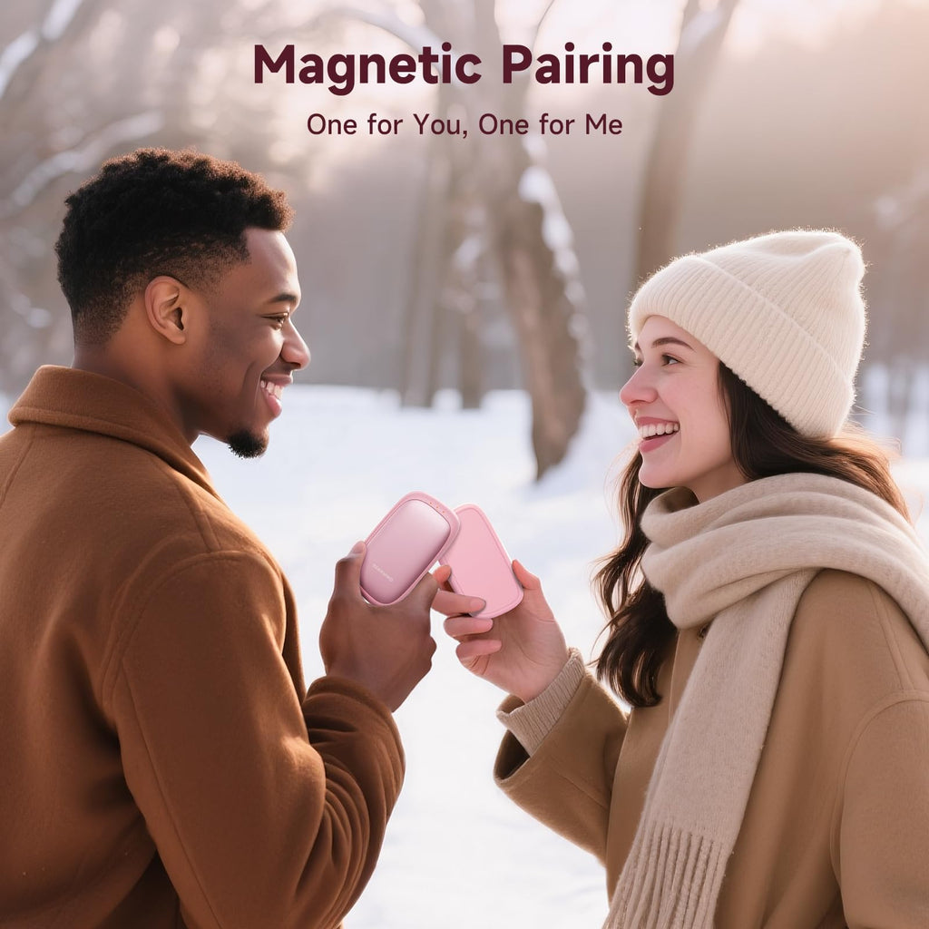 Electric Hand Warmers Rechargeable, 2 Pack Magnetic Design