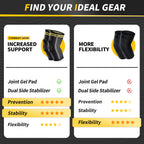 CAMBIVO Elbow Support for Men&Women 2 Pack, Upgraded Tennis Elbow Support Arm Sleeves with Gel Pad and Dual Stabilizers, Elbow Brace for Tennis, Weightlifting