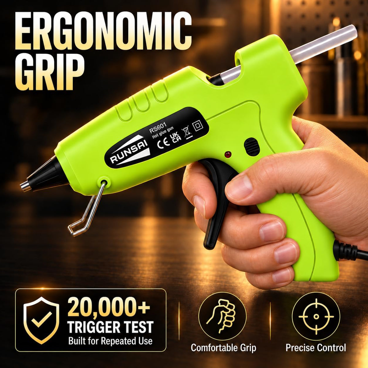 RUNSAI® Hot Glue Gun Kit, 30W Mini Glue Gun with 30pcs 7mm Sticks