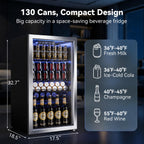 Beverage Refrigerator, 2.47 Cu.Ft Mini Fridge Beverage Cooler