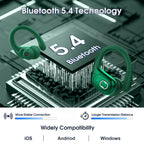 Aptkdoe Wireless Earbuds 75H Bluetooth 5.4 Sport Headphones with Earhooks