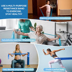Fokky 2M Resistance Bands, Exercise Band with 4 Different Resistance Levels